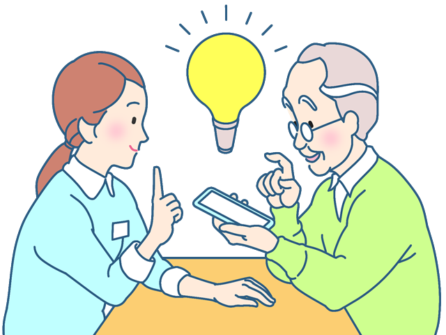 パソコン・スマホ支援画像